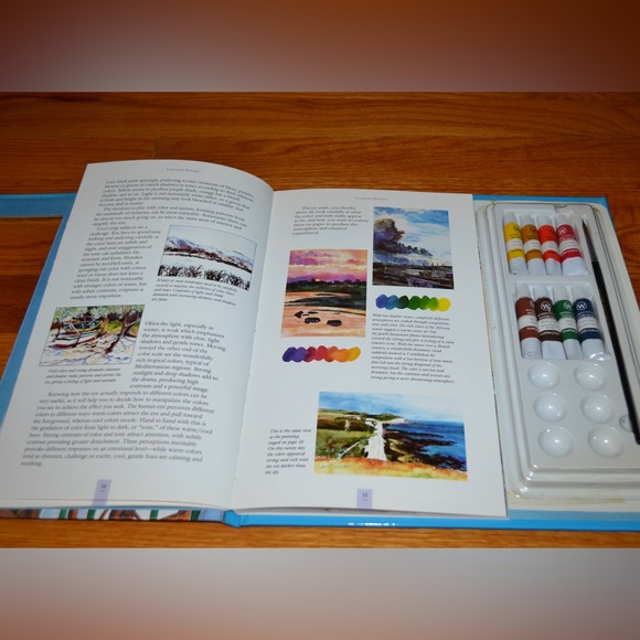 Vintage Watercolor Workstation landscape painting hardcover book - NEW - Picture 5 of 11